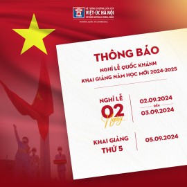 VAS Hanoi Thông báo Nghỉ lễ Quốc khánh và Khai giảng Năm học mới