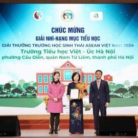 VAS Hanoi nhận Giải thưởng Trường học Sinh thái ASEAN 2024