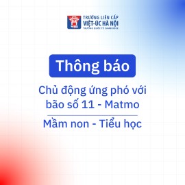 Thông báo: Chủ động ứng phó với bão số 11 - Tiểu học - Mầm non