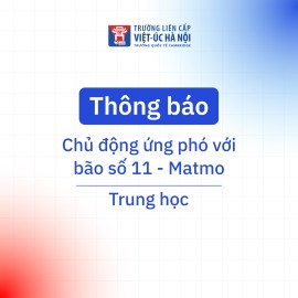 Thông báo: Chủ động ứng phó với bão số 11 - Trung học