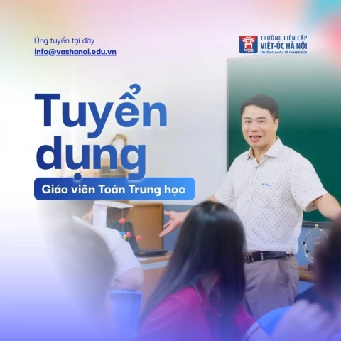 VAS Hanoi tuyển dụng giáo viện Toán Trung học