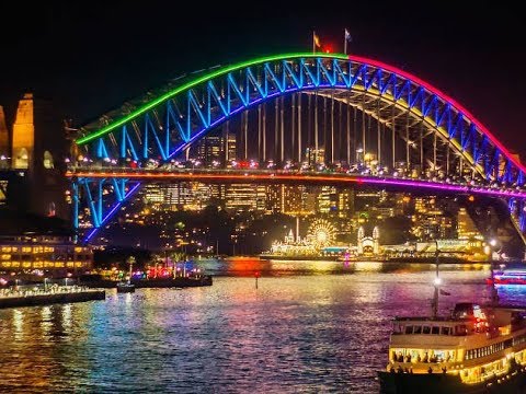 Vivid Sydney 2019 | Australia Light Show| Harbour Bridge, Opera House